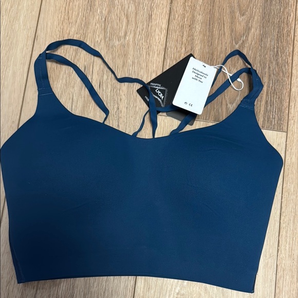 BALEAF NWT M (says L/XL) freeleaf collection blue sports longline Bra - Picture 3 of 6